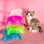 Factory Wholesale Cross-Border Square Dog Tableware out Portable Dog Bowl Cat Bowl Feeder Cat Food Holder Pet Supplies