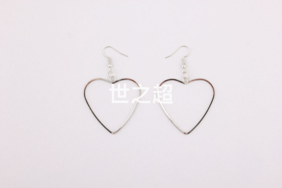Temperament Popular Simple Geometric Pendant Heart-Shaped Earrings Wholesale All-Match Earrings Heart Love Heart Ornament