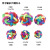 Cross-Border TPR Rainbow Ball Colorful Woven Bell Ball Bite-Resistant Dog Cat Vocal Toy Ball Pet Supplies Wholesale