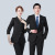 2021 Autumn and Winter New Business Suit Women's Korean-Style Business Viscose Thick High-End Suit Men's and Women's Same Two-Piece Suit