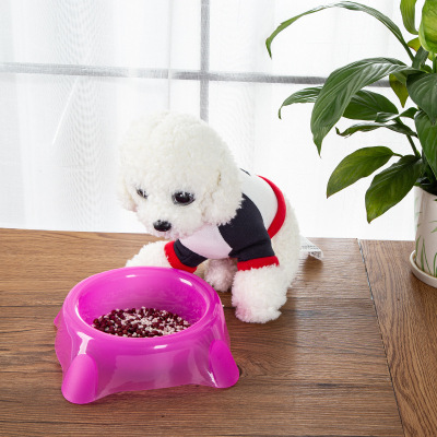 Factory Wholesale Cross-Border Square Dog Tableware out Portable Dog Bowl Cat Bowl Feeder Cat Food Holder Pet Supplies