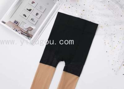 Anti-Wolf Stockings Women's Summer Anti-Exposure Invisible Arbitrary Cut Safety Pants Anti-Snagging Ultra-Thin Stitching Two-in-One