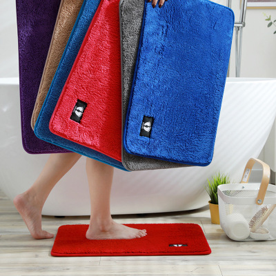 Floor Mat Pile Floor Covering Bathroom Mat Door Absorbent Household Toilet Doormat Bedroom Kitchen