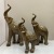 Modern Style a Family of Three Lucky Elephant Resin Home Living Room TV Cabinet Office Decorations Gift Decoration