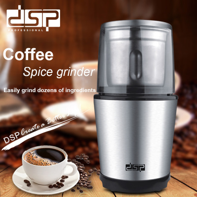 DSPDansong Household Small Mini Stainless Steel Coffee Grinder Portable Automatic Grinding Coffee Grinder