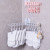 Bathroom Punch-Free Wall Hanging Clothes Hanger Multifunctional Socks Towel Storage Rack Multi-Clip Plastic Sock Rack Artifact