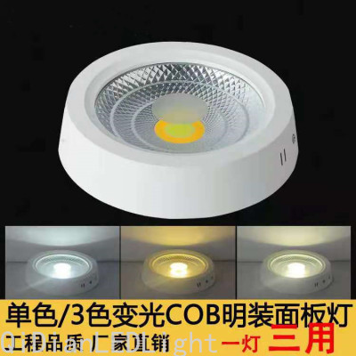 LED Surface Mounted Downlight Panel Light Cob Surface Mounted Spotlight Punch Free Ceiling Lamp Ceiling Lamp