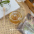 Xiaomi Zhou Ins Fenggu Bear Honey Pot Lead-Free Glass Sugar Bowl Korean Jewelry Storage Glass Storage with Lid