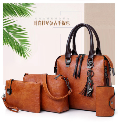Bag Factory Direct Sales 2021 New Fashion Retro Match Sets Mother and Child Bag Women's Foreign Trade Bags Shoulder Crossbody