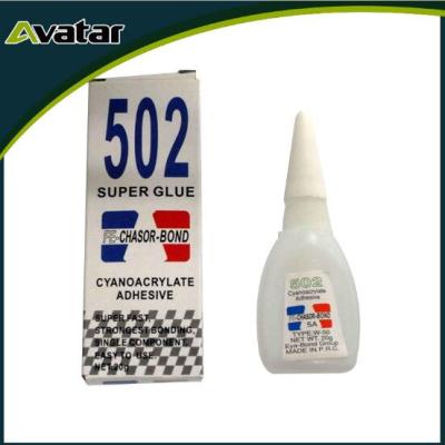 Factory Wholesale Cyanoacrylate Adhesive Instant Super Glue 502 For Shoes Plastic Repair