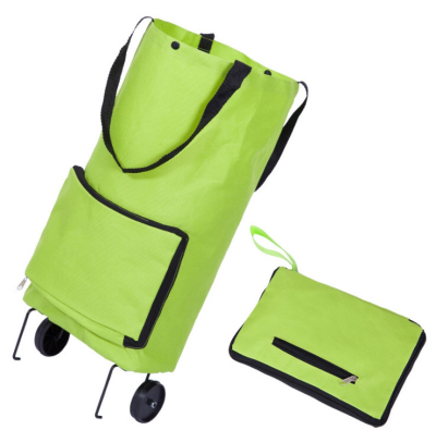 Trolley Bag Folding Supermarket Shopping Cart Printing Shopping Cart Household Portable Shopping Bag