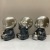 Resin Crafts Silver Blue Three Monks Meditation Ornaments Home Soft Decoration Craft Gift Decoration