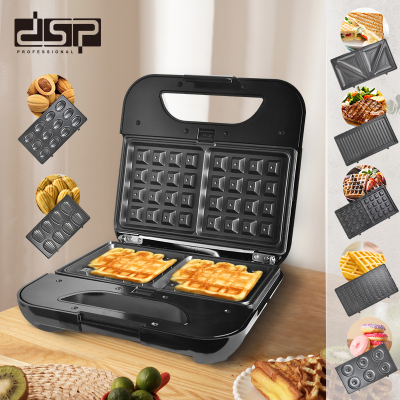 DSP Dansong Non-stick Baking Pan Pizza Sandwich Donut Barbecue Home Multifunctional Seven-in-One Waffle Maker