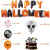 Halloween Party Decoration Balloon Set Hanging Flag Ghost Skull Bat Foil Rubber Balloons