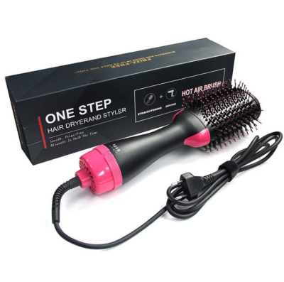 One Step New Hot Blowing Combs Multifunctional Hair Dryer Three Gear Hot Air Comb Negative Ion Blowing and Combing Integrated Blowing