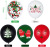 Christmas MerryChristmas Balloon Set Santa Snowman Hanging Flag Banner Cake Decorative Flag Decoration