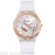 Foreign Trade Hot Sale Stylish round Transparent Butterfly Silicone Strap Women's Watch Simple Temperament Women's Watch
