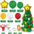 2021 Christmas MerryChristmas Balloon Chain Set Santa Claus Christmas Tree Arch Garland Decoration