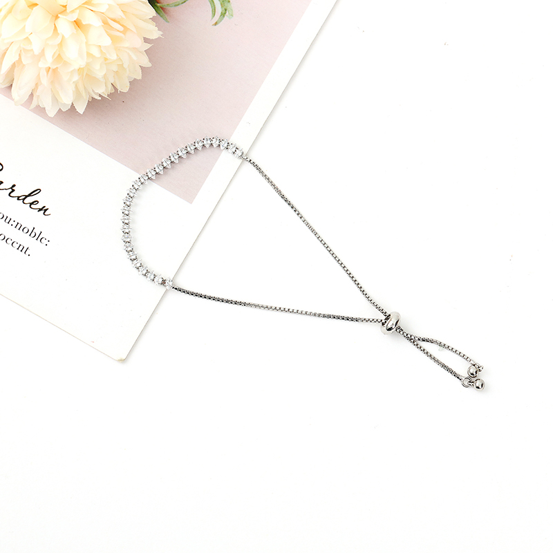 锆石手链女夏小众设计冷淡风手环可调节手镯2021年新款高级感手串