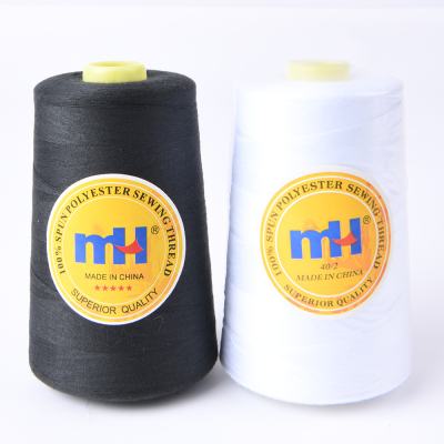  Factory Outlets MH Black White 402 Polyester Sewing Thread 3000 Yards 5000 Yards High Quality Sewing Machine Thread 