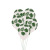 Cross-Border Hot Sale 12-Inch Transparent Green Turtle Leaf Balloon Latex Printing Leaf Balloon Summer Theme Party Decoration