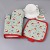 Two-Piece Set Santa Claus Microwave Oven Gloves Anti-Scald High-Temperature Resistant Heat Insulation Oven Gloves
