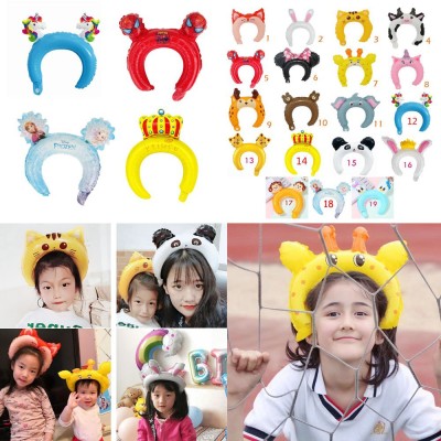 51 Labor Day Children's Headband Balloon Scan Code Push Small Gift Cartoon Animal Headband Internet Celebrity Drainage Balloon