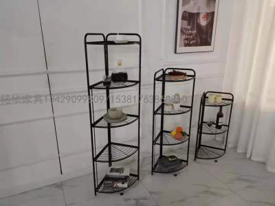 Minghua Furniture Factory Bathroom Triangle Storage Rack Iron Frame Multi-Layer Shelf Corner Storage Rack Storage Rack