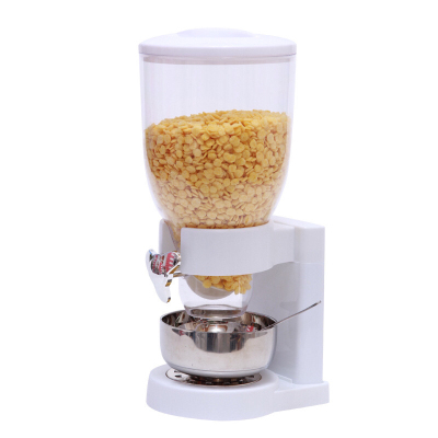 Kitchen Storage Jar Single Head Wheat Chip Machine Cereals Distributor Coffee Bean Sealed Plastic Cans