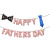 Happy Father's Day Balloon Thanksgiving Decorations Arrangement Black Beard Aluminum Foil Balloon Set