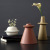 Morandi Vase Ceramic Ornaments Creative Frost Dried Flower Arrangement in Living Room Vase Simple Design Light Luxury Decorations