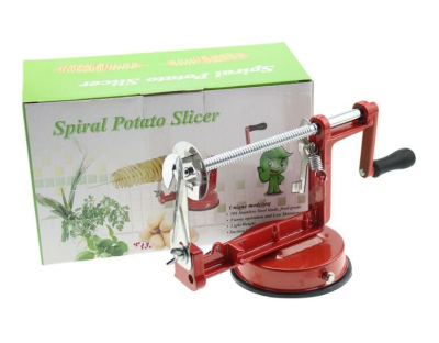 Cyclone Potato Machine Stainless Steel Multi-Functional Potato Slicer Manual Rotating Potato Chips Potato Tower Cutting Machine