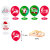 2021 Christmas Balloon Package MerryChristmas Hanging Flag Banner Ornaments Birthday Cake Decorative Flag Set