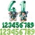 Cross-Border Animal Balloon Combo Suit Green Forest Animal Theme Children's Birthday Party Number Shaped Aluminum Foil Balloon