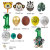 Cross-Border Animal Balloon Combo Suit Green Forest Animal Theme Children's Birthday Party Number Shaped Aluminum Foil Balloon
