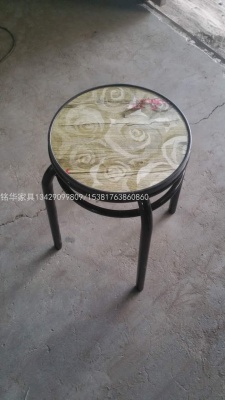 Minghua Furniture Home Stool Double Ring Stool a Wooden Bench Small round Stool