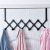 Cross-Border Stainless-Steel Retractable Door Rear Hook Bathroom Black Hook Bedroom Storage Rack Retractable Row Hook