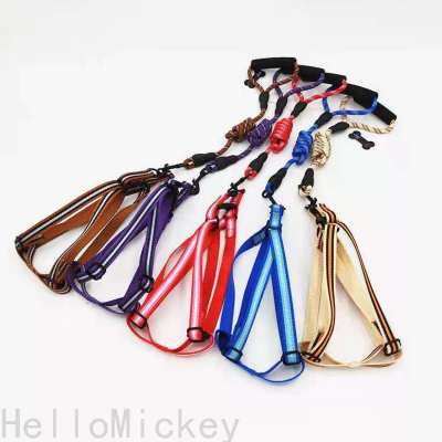 Pet Supplies Hand Holding Rope Twill round Chest Strap