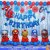 Cross-Border Superhero Spider-Man Aluminum Balloon Celebration Children's Birthday Party Decoration Package Layout Background