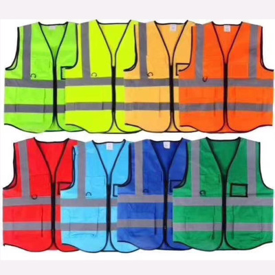 Factory Supply Reflective Waistcoat Sanitation Workers Traffic Safety Warning Suit Customized Construction Site Vest Reflective Vest