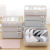 Household Underwear Storage Boxes with Logo Covered Underwear Bra Storage Box Socks Panties Grid Underwear Storage