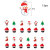 2021 Christmas Balloon Package MerryChristmas Hanging Flag Banner Ornaments Birthday Cake Decorative Flag Set