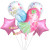 Cross-Border Gradient Rainbow Color Girl Unicorn Balloon Set Birthday Party Balloon Package