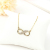 Korean Style New Popular Sweet Elegance Diamond Necklace Women's High-Grade Clavicle Chain Fashion Simple Jewelry Wholesale