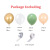 Cross-Border New Arrival Retro Color Sweetened Bean Paste Balloon Package Birthday Wedding Party Deployment and Decoration Green Balloon Set