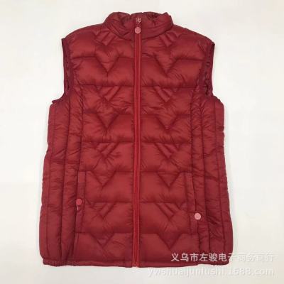 Winter Ultra-Light Vest Women's Korean Vest Cotton-Filled Women's Mother's Waistcoat Vest Jacket Warm