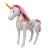 3D Assembled Large Three-Dimensional Unicorn Balloon Aluminum Film Balloon Birthday Party Decoration Station Immediately Balloon 120cm