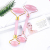 Color Massage Roller Facial Massager Double-Headed Natural Pink Crystal Roller