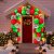 New Classic Red Green Christmas Rubber Balloons Package Christmas Balloon Chain Garland Decoration