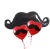 Adult Party Beard Red Lips Aluminum Foil Balloon 18-Inch Love Beard Wedding Celebration Decoration Valentine's Day Layout